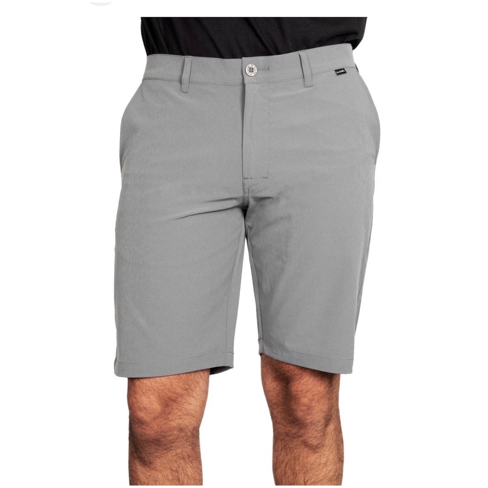 TravisMathew Mens Grey Heathered Golf Shorts Size 40 Stretch Performance